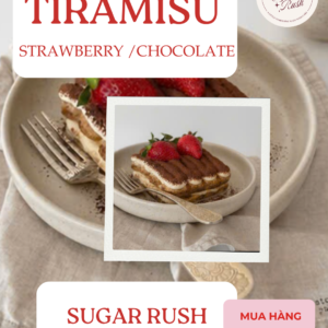 Bánh Tiramisu vị dâu và chocolate